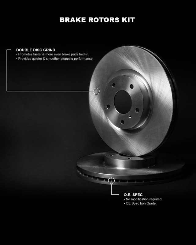 For Volkswagen Transporter 10-15 R1 Concepts Plain Rear Brake Rotor Set gallery