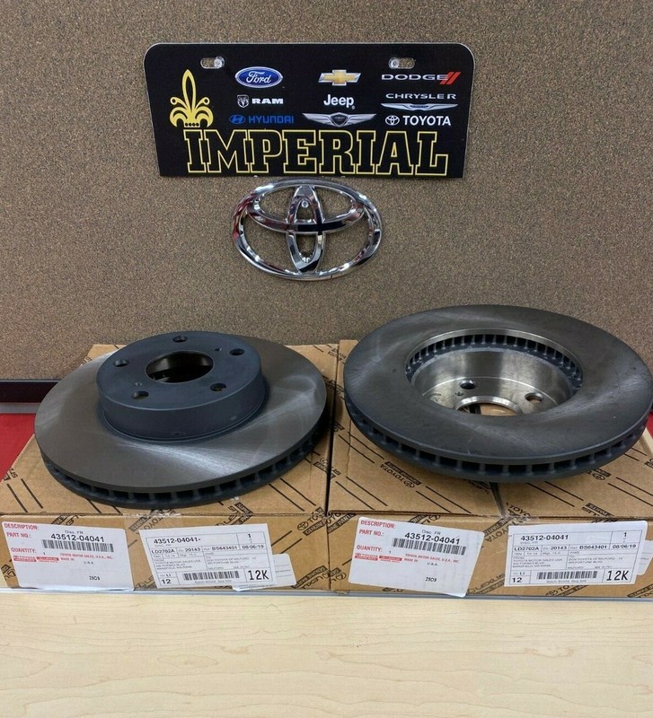 2005-2015 2WD 5 LUG TOYOTA TACOMA GENUINE OEM NEW FRONT DISC BRAKE ROTORS qty 2