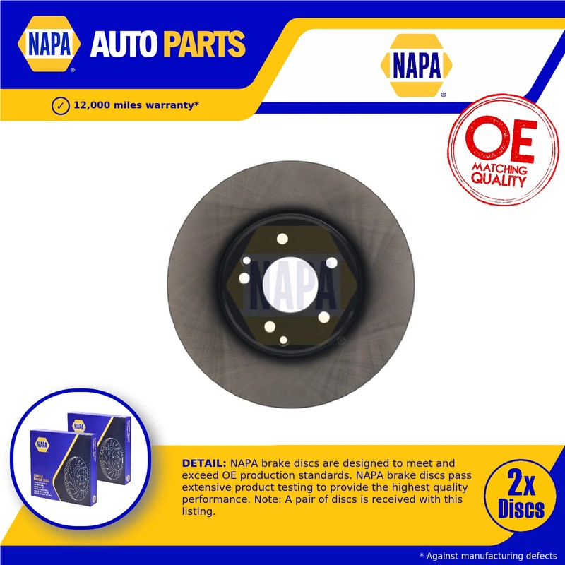 2x Brake Discs Pair Vented fits MERCEDES SLK280 R171 3.0 Front 05 to 11 M272.942