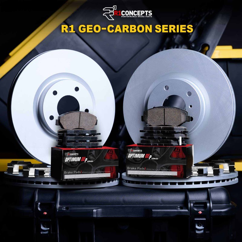 R1 Concepts Wduh2 03066 R1 Brake Rotors Carbon Coated W Optimum Oe Pads gallery
