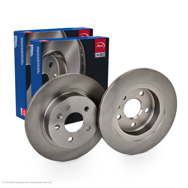 2x APEC Rear Brake Discs Fits OPEL ASTRA J Sports Tourer ( 81kW/110HP/1598cc