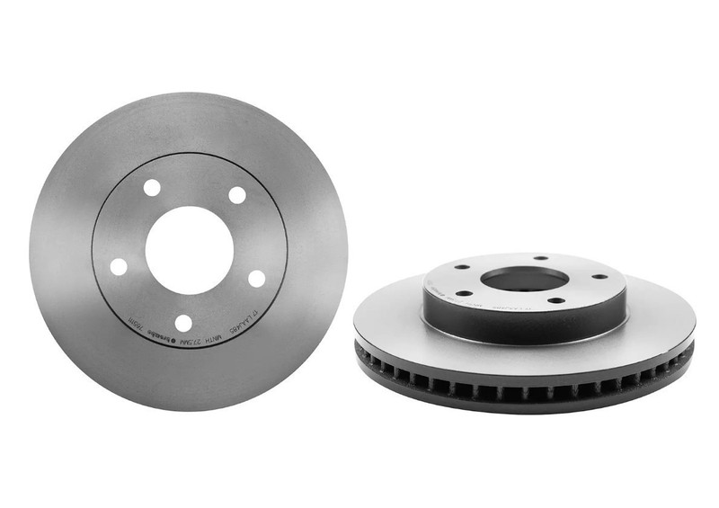 Brembo 09.7651.11 Prime UV Coated Vented Brake Rotors – Front Pair
