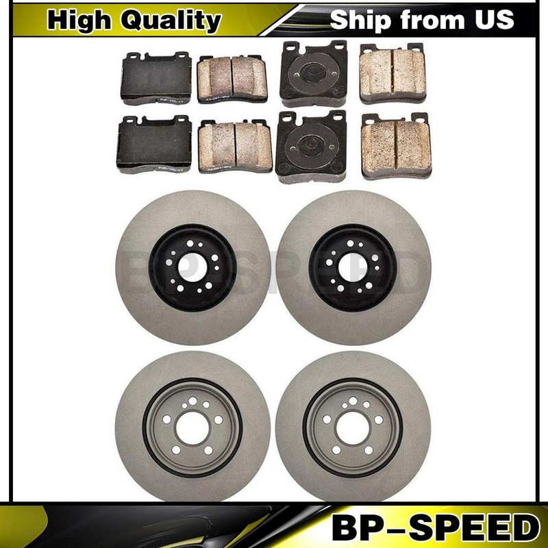 6 Front Rear Brake Pads Brake Rotors Fits Mercedes-Benz CL500 5.0L