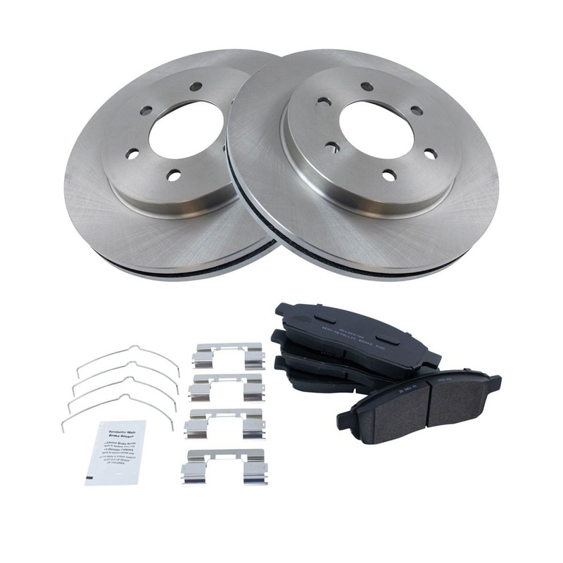 TRQ Front Brake Pad & Rotor Kit Semi-Metallic For 04-08 F-150 06-08 Mark LT gallery