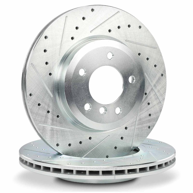 2Pcs Front Side Drilled Brake Rotor for BMW 330Ci 2001-2006 330i 2001-2005 330xi gallery