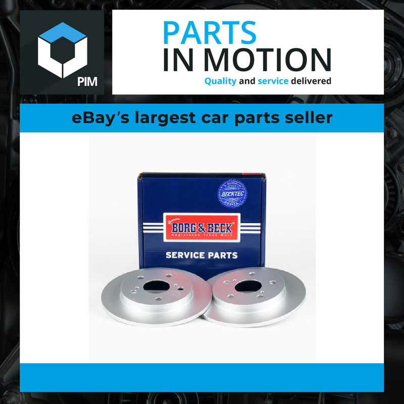 2x Brake Discs Pair Solid Rear 259mm BBD4666 Borg & Beck Set 4243102190 Quality