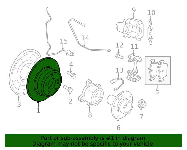 Genuine BMW Rotor Right 34-21-2-284-904 gallery