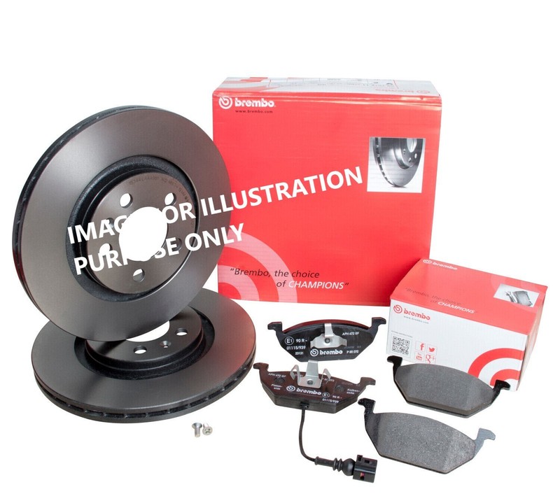 FOR FIAT Doblo Cargo 2.0 Multijet BREMBO FRONT BRAKE DISCS 284MM & BRAKE PAD SET