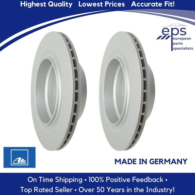 2 X Rear Brake Disc Rotors 2003-08 BMW Z4 Premium German Ate 34 21 6 794 303 gallery