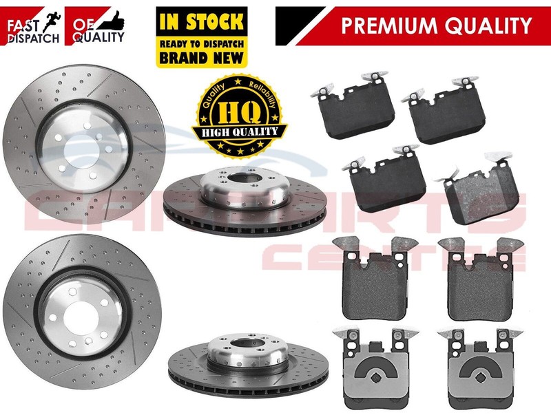 FOR BMW 3 4 SERIES F30 F34 F32 F36 FRONT REAR DIMPLED GROOVED BRAKE DISCS PADS