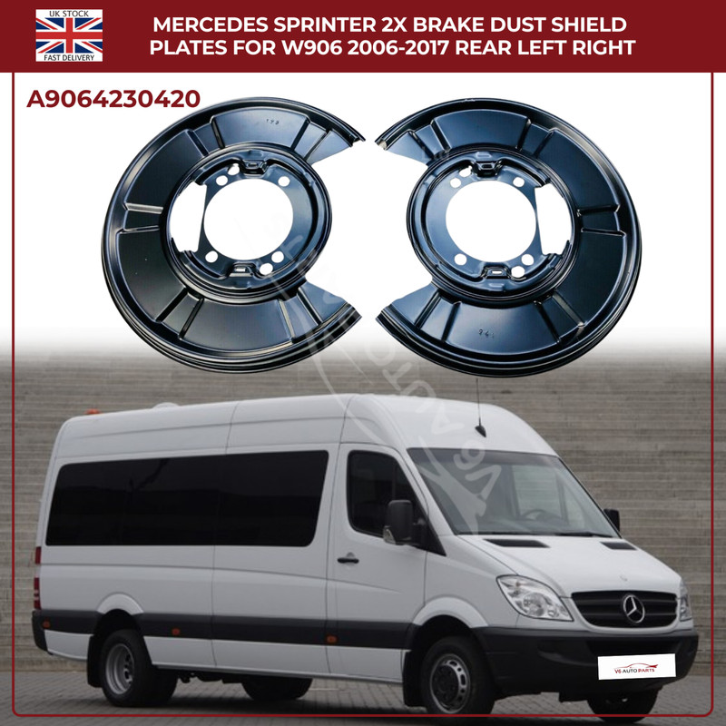 Brake Discs Dust Covers Plate Shield SET Rear Left Right For VW Crafter 2006 -16 gallery
