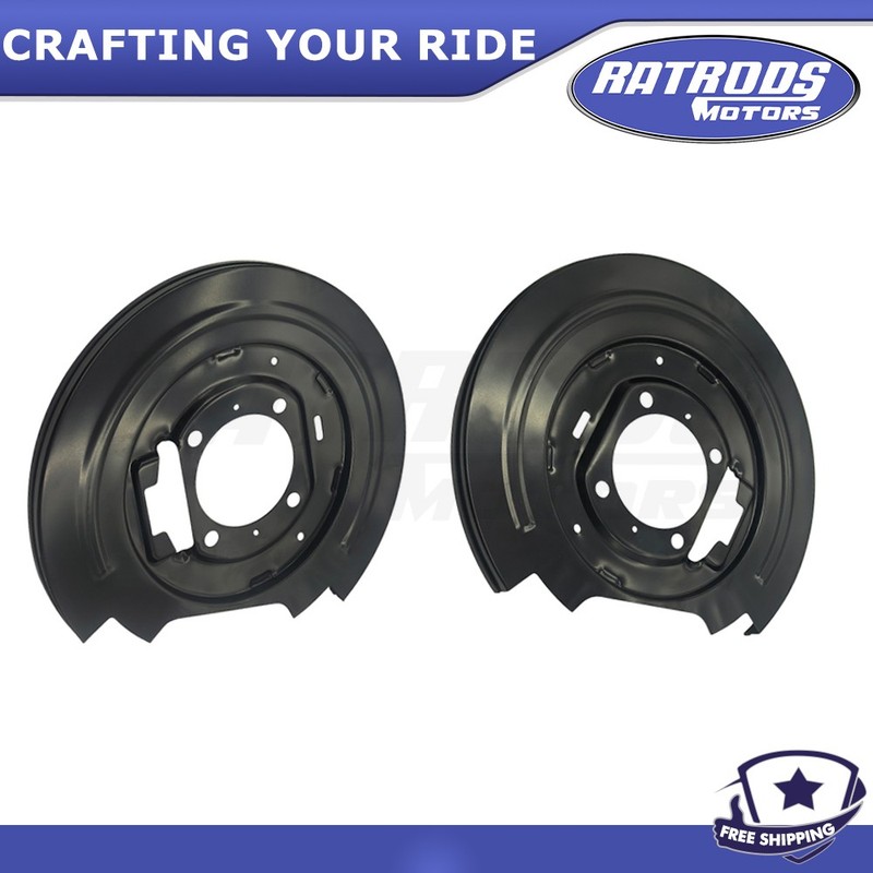 924215 For 1997-2004 Ford F-150 F-250 Lobo Lincoln 2PCS Rear Brake Dust Shield