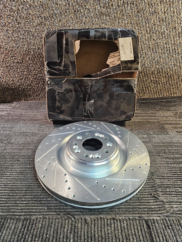 DFC 631-10001R Drilled & Slotted Front Right Brake Rotor For 2019-2020 Kia K900