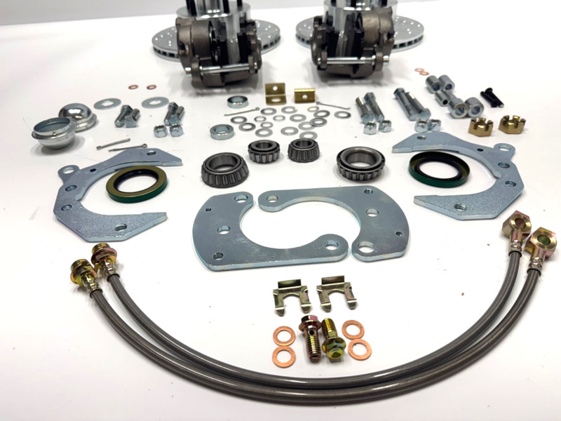 Fits Ford & Mercury Cars 1949 1950 1951 Front Disc Brake Conversion Kit Drilled gallery