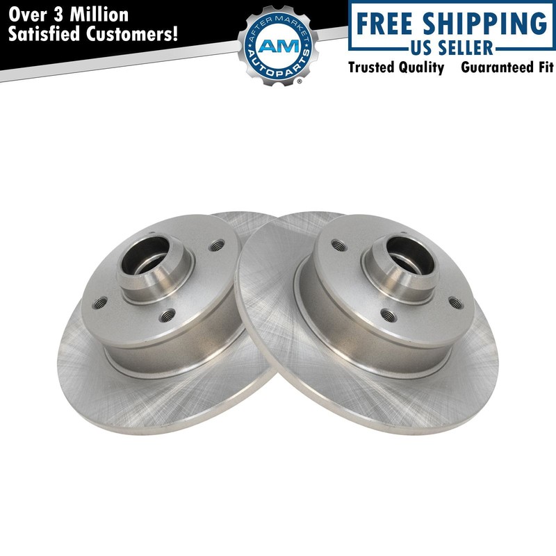 Rear Brake Rotors Pair Set of 2 for VW Jetta Golf Cabrio Passat Corrado