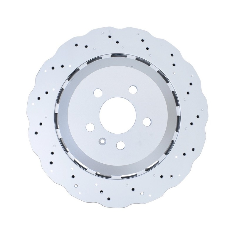 NEW For RS7 14-16 Set of Front & Rear Vented Drilled Dimpled Disc Brake Rotors gallery