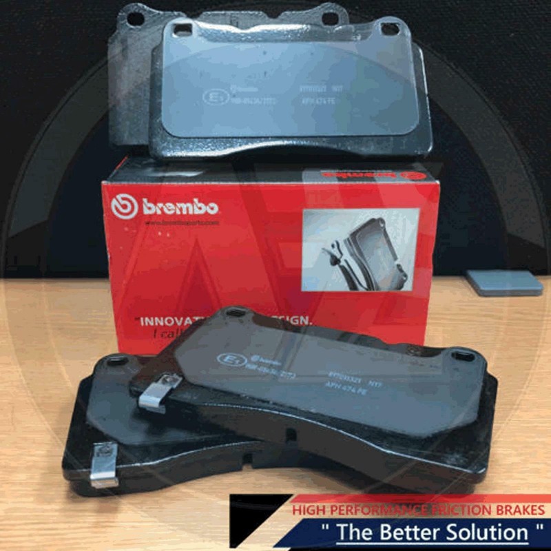 FOR MITSUBISHI LANCER EVO X 10 FRONT PERFORMANCE DRILLED BRAKE DISCS BREMBO PADS gallery