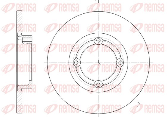 REMSA 6606.00 Brake Disc for Chevrolet, Volvo