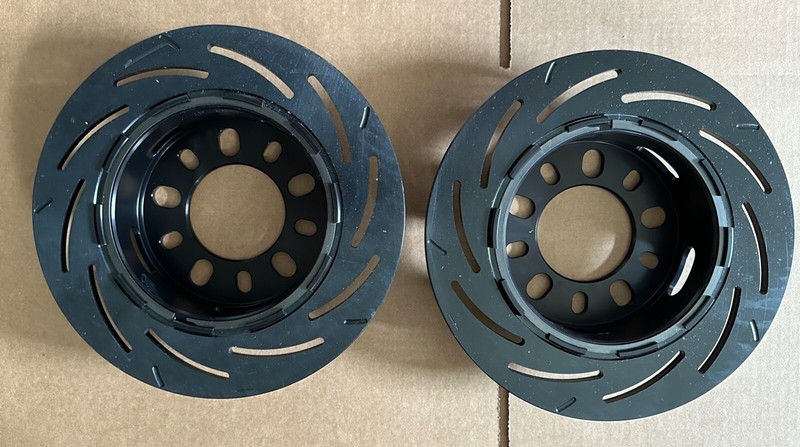 Strange Eng Drag Race Rear Disc Brake Kit New Style Ends (Torino End) 2-Pc Rotor gallery