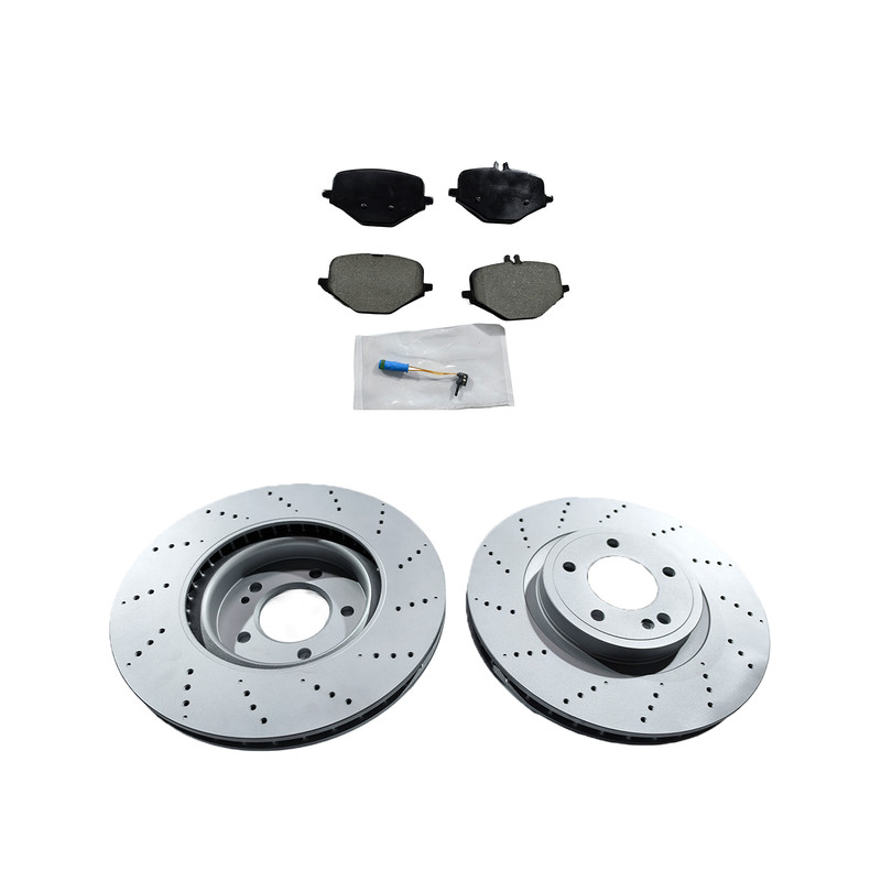 For 2019-2023 Mercedes G63 Amg Front Rear Brake Pad & Rotors And Sensors US gallery