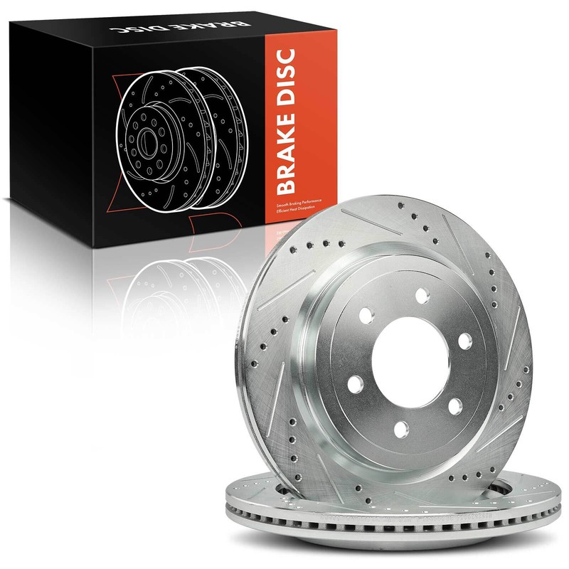 2x Rear Drilled Brake Rotor for Ford Expedition 18-21 F-150 Lincoln Navigator gallery