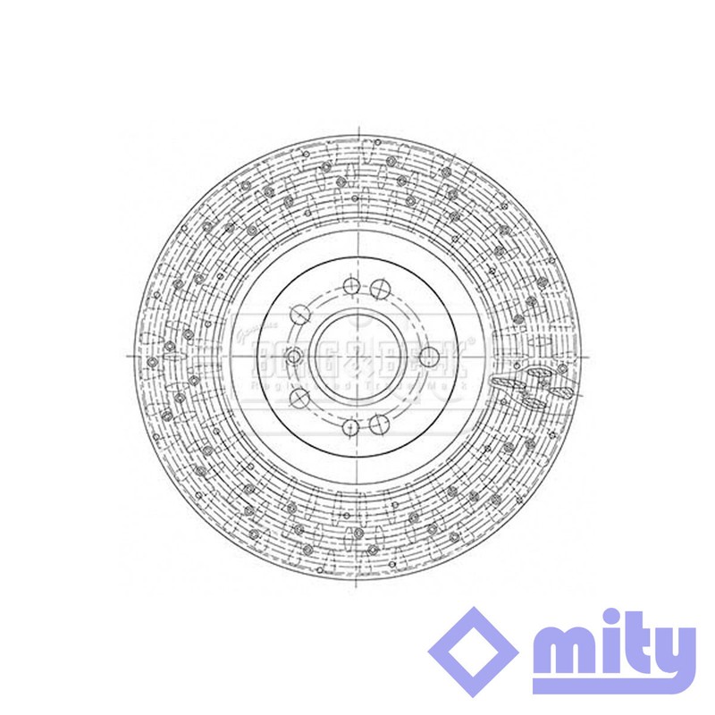 Fits Mercedes M-Class GLE 2.1 CDi D 3.0 1x Brake Disc Front Mity #2 1664211500