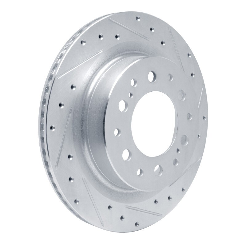 R1 Concepts Rear Right Drilled & Slotted Brake Rotor for Lexus GX550 2022-2025 gallery