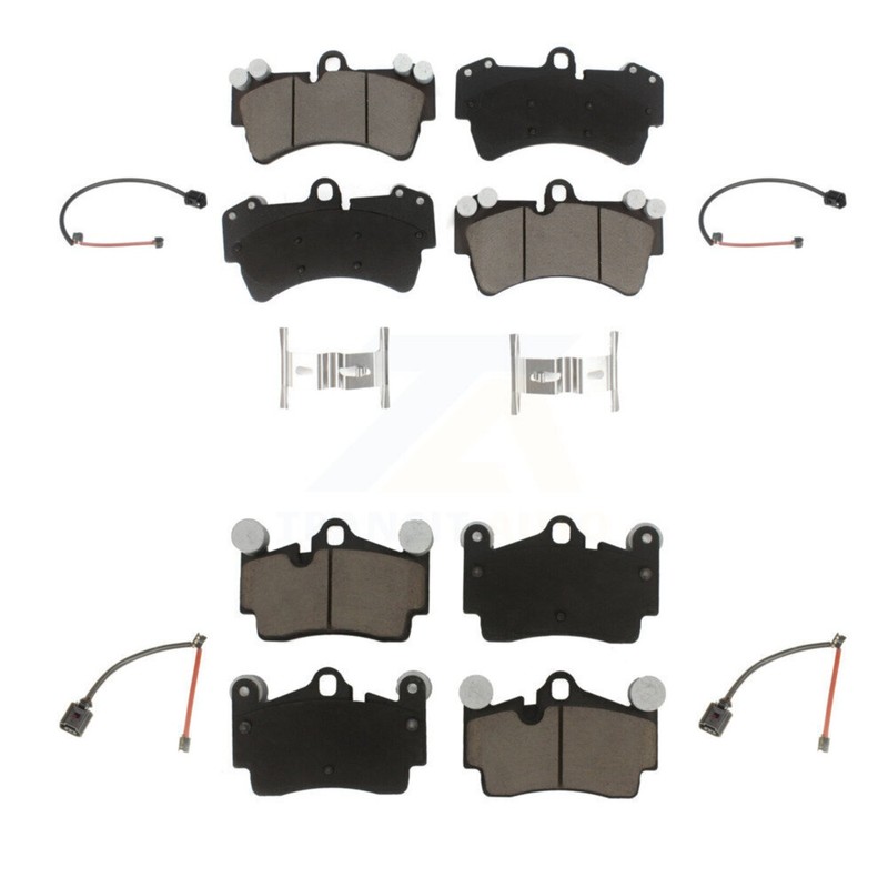 CMX KCW-100212 4-Wheel Set Brake Pad Sets Front & Rear for VW Audi Q7 Touareg