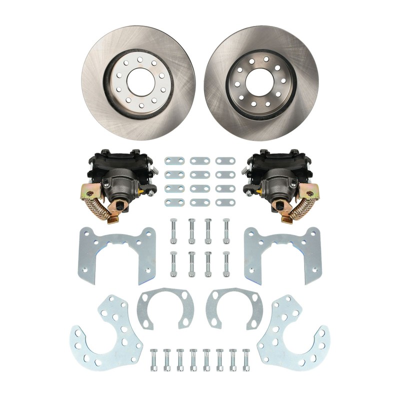 For Ford 9″ Rear-End Bolt-On Rear Disc Brake Conversion Kit w/ E-Brake Caliper
