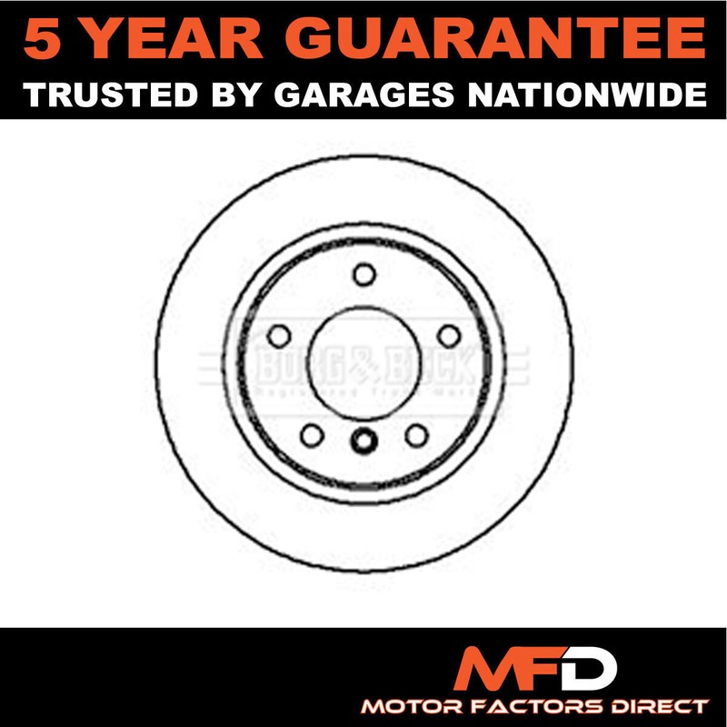 Fits BMW 3 Series 1990-2006 MFD Rear 1x Brake Disc 34216864051