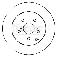 2x Brake Discs Pair Solid Rear 297mm BBD5159 Borg & Beck Set 424310F020 Quality gallery