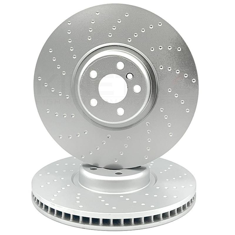 FOR BMW X5 X6 G05 G06 30d M SPORT DIMPLED FRONT BRAKE DISCS PAIR 395mm X 36mm gallery