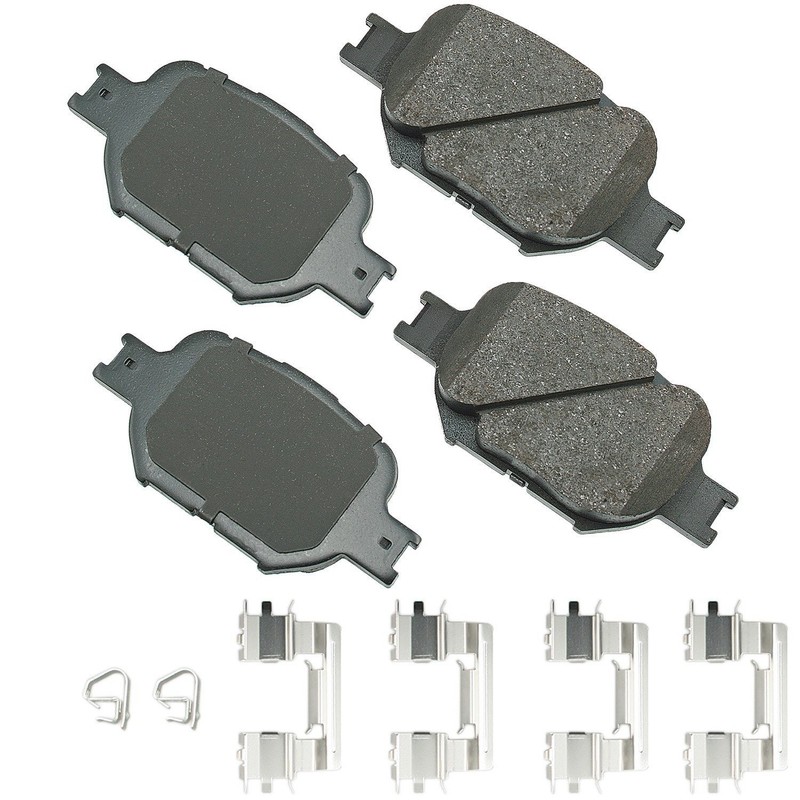 Akebono OEM Front & Rear Ceramic Brake Pads Kit For 2005-2010 Scion tC 9 Yr Warr