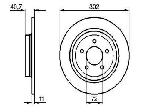 Genuine Bosch 0 986 479 233 brake disc for Mazda gallery