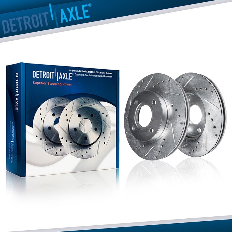 256mm Front Drilled Slotted Brake Rotors for Elantra Sonata Tiburon Galant Expo