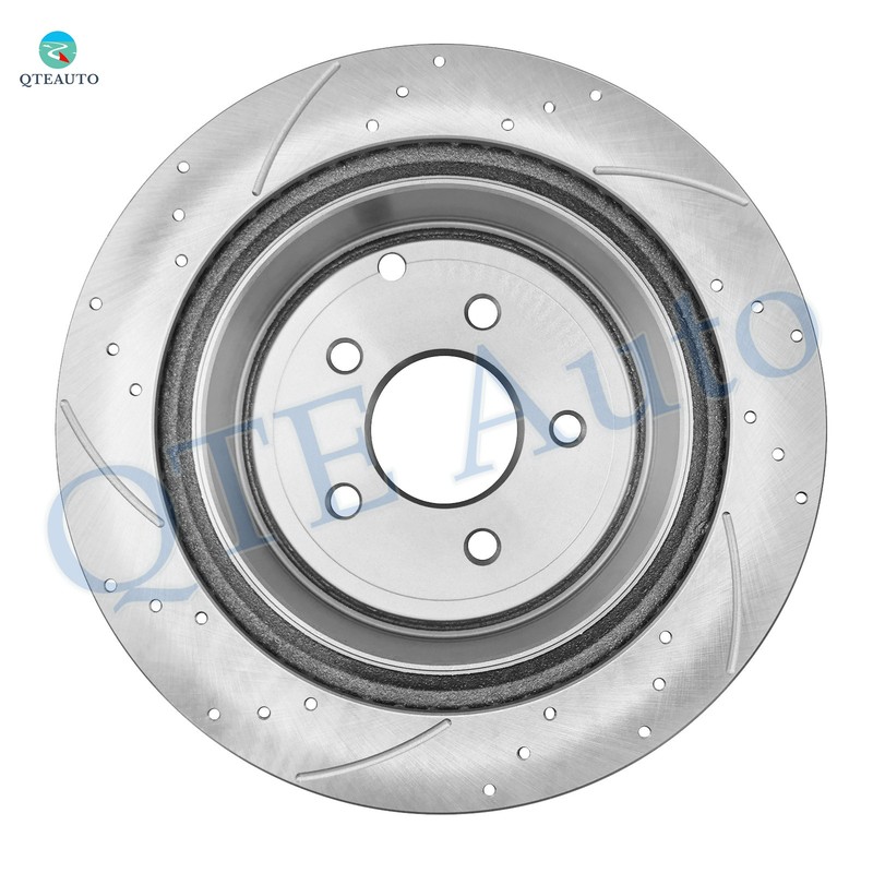 308mm Rear Drilled Slotted Brake Disc Rotors For 2014-2017 Infiniti QX70 Base gallery