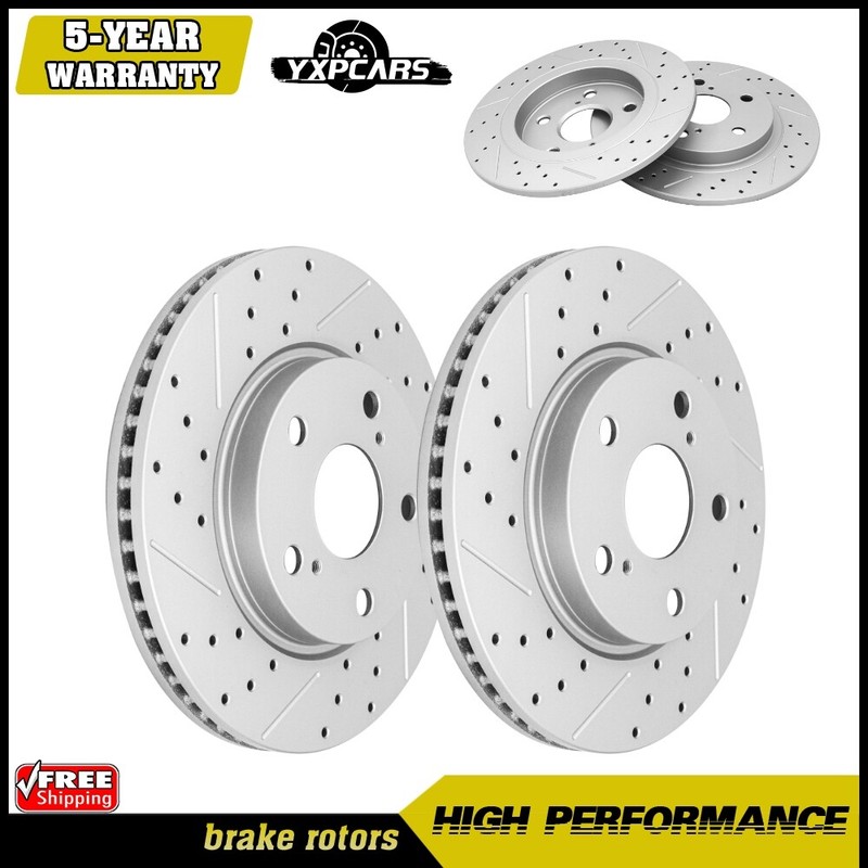 4PCS Front & Rear Disc Brake Rotors for 2008 2009 2010 2011 2012 – 2015 Scion XB