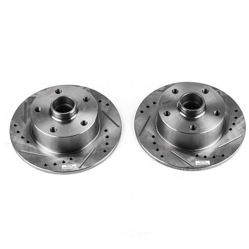 Disc Brake Rotor Set-Rear Drilled and Slotted Brake Rotor Pair fits 96-01 A4