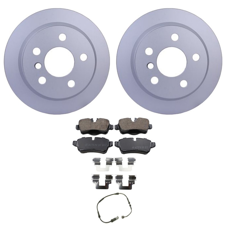 Hella Rear Rotors Akebono Euro Ceramic Disc Brake Pad Kit For Mini F56 Cooper 14