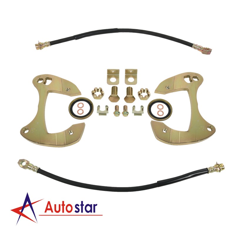 Deluxe Brake Kit, Drilled/Slotted For 557-57/59-64 Chevy Full-size Car gallery