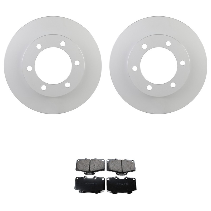 Bosch QuietCast Front Rotor Akebono ProACT Ceramic Disc Brake Pad Kit For Tacoma