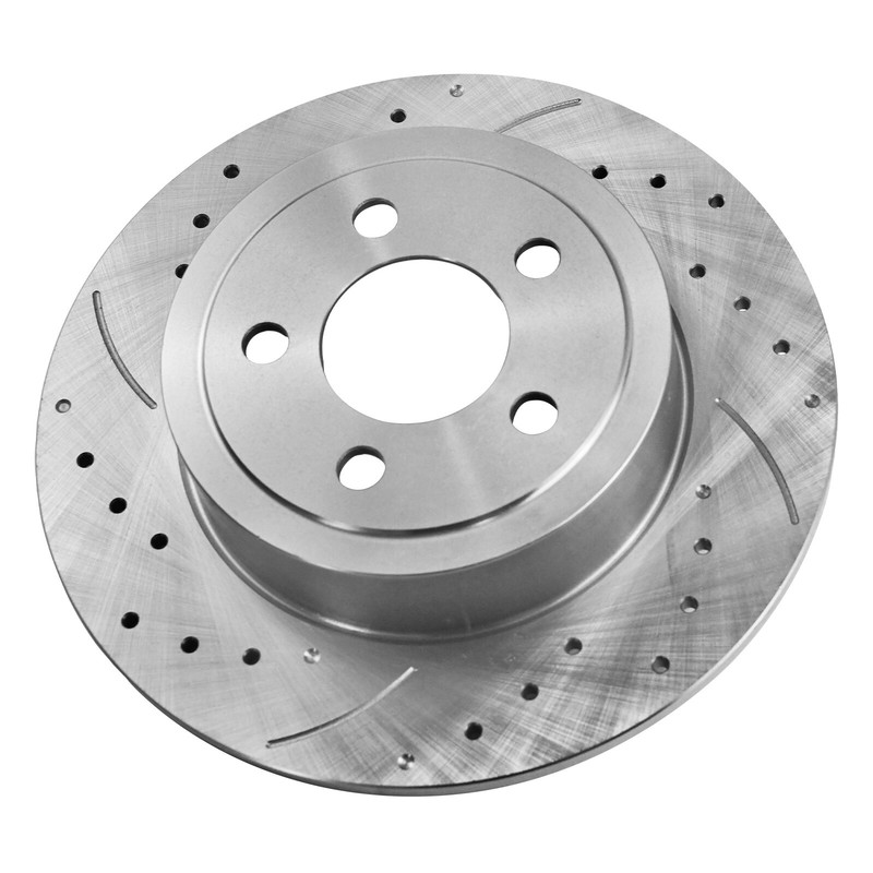For Chrysler Town & Country 2008 - 2012 Rear Drilled Brake Rotors Ceramic Pads gallery