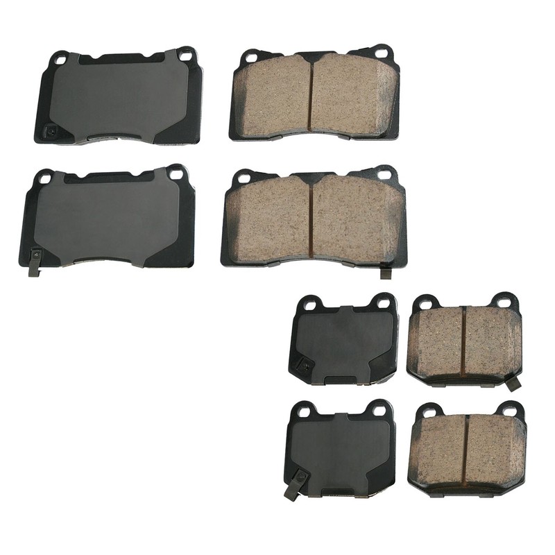 Akebono ProACT Front and Rear Ceramic Brake Pads Set Kit for Mitsubishi Subaru