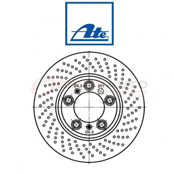 ATE 428196 Disc Brake Rotor for 9P1615602 99635240603 99635240602 kv