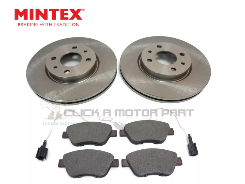 Mintex Front 2 Brake Discs And Pads Set For Peugeot Bipper 1.3 1.4 HDi 2008-2018