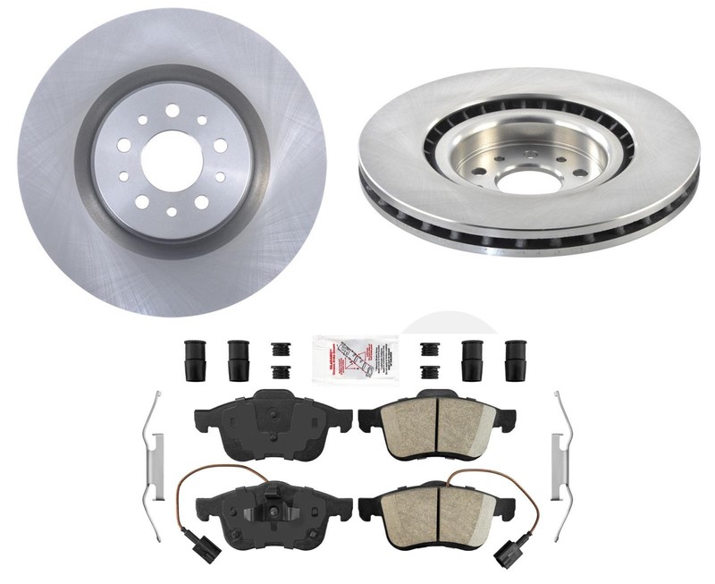 For 2015 2020 2022 Ram ProMaster City Front Brake Rotors & Ceramic Brake Pads