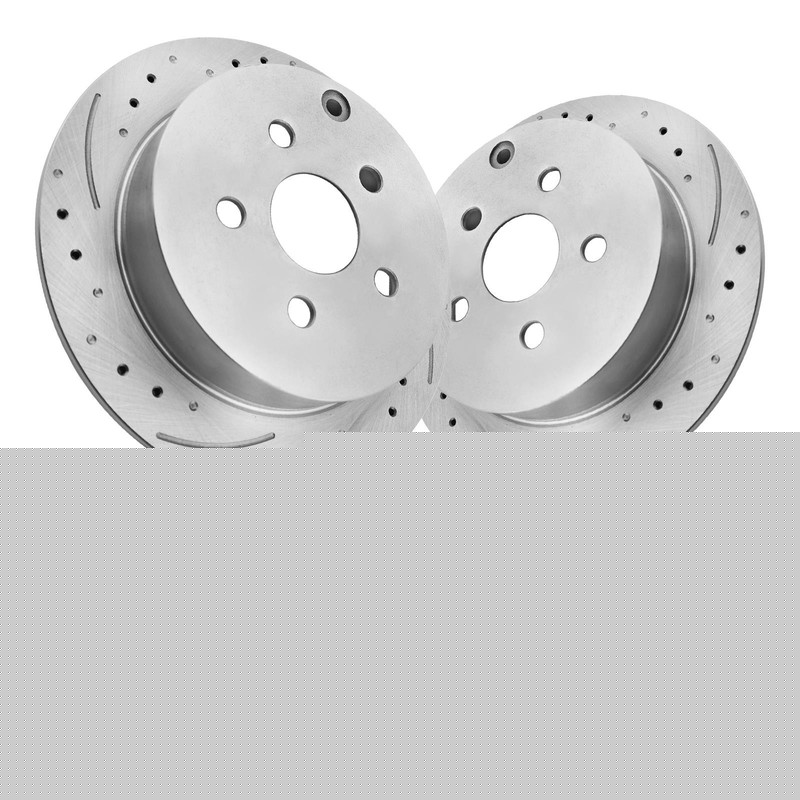 Rear Solid Rotors Ceramic Brake Pads for 2005 2006 2007 2008-2010 Scion TC 5LUGS