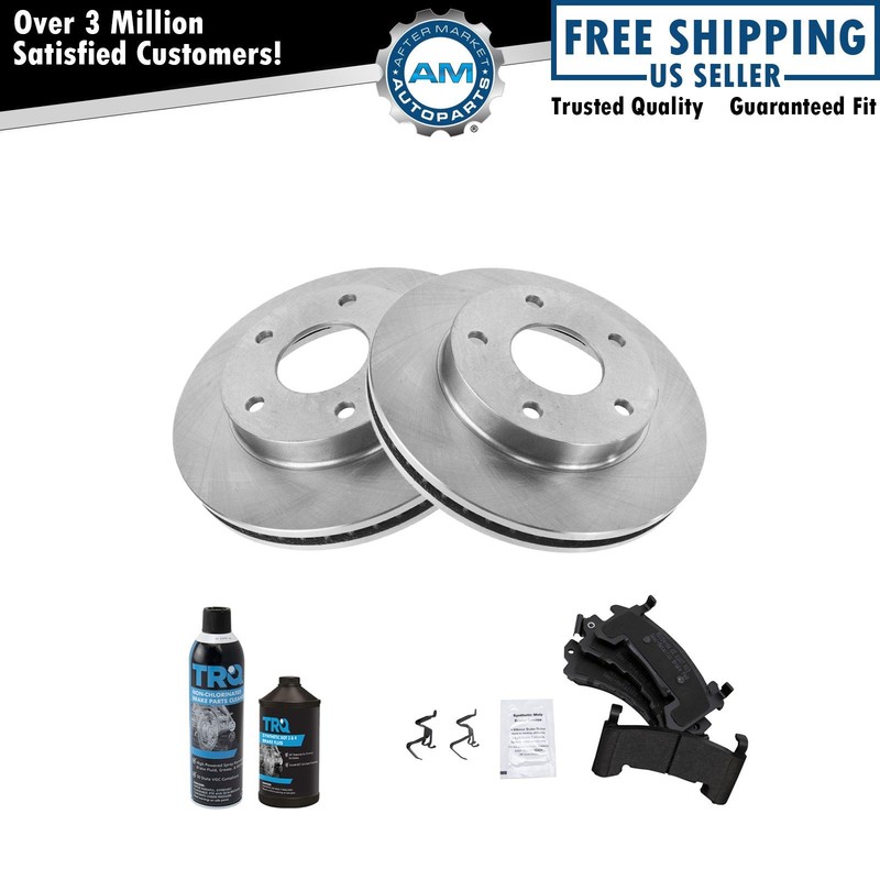 Brake Pad & Rotor Kit Metallic Front or Rear w/Chemicals