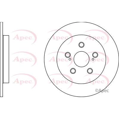 Apec Rear 1x Brake Disc DSK2811 – BRAND NEW – GENUINE – 5 YEAR WARRANTY