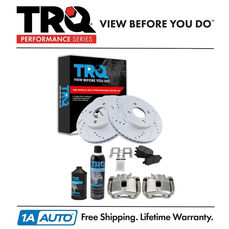 TRQ Performance Front Brake Pad & Rotor Kit Fits Chevrolet Pontiac Saturn